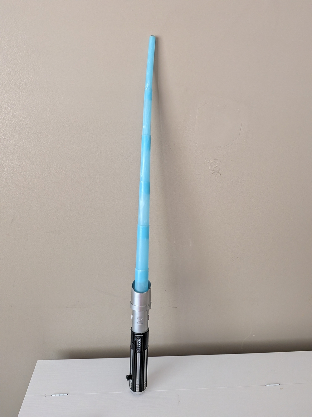 Annakin Skywalker Lightsaber Battery Operated Toy Star Wars Rubies Blue 31.5”